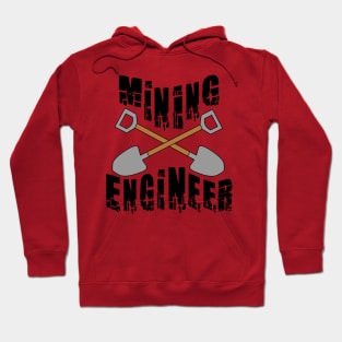 Mining Engineer Crossed Shovels Hoodie